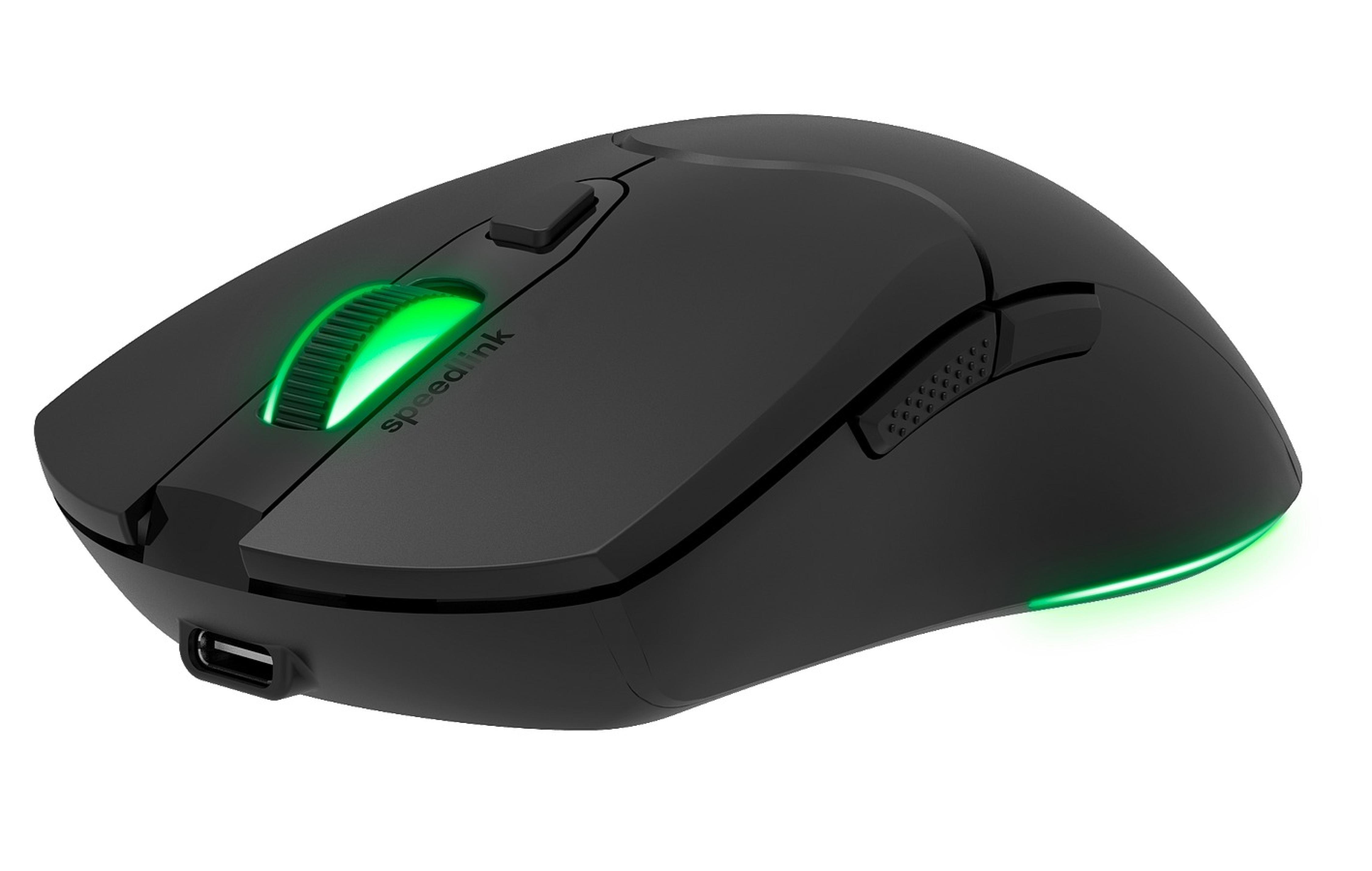 VELOX Wiederaufladbare RGB Gaming Maus - kabellos, weiß
