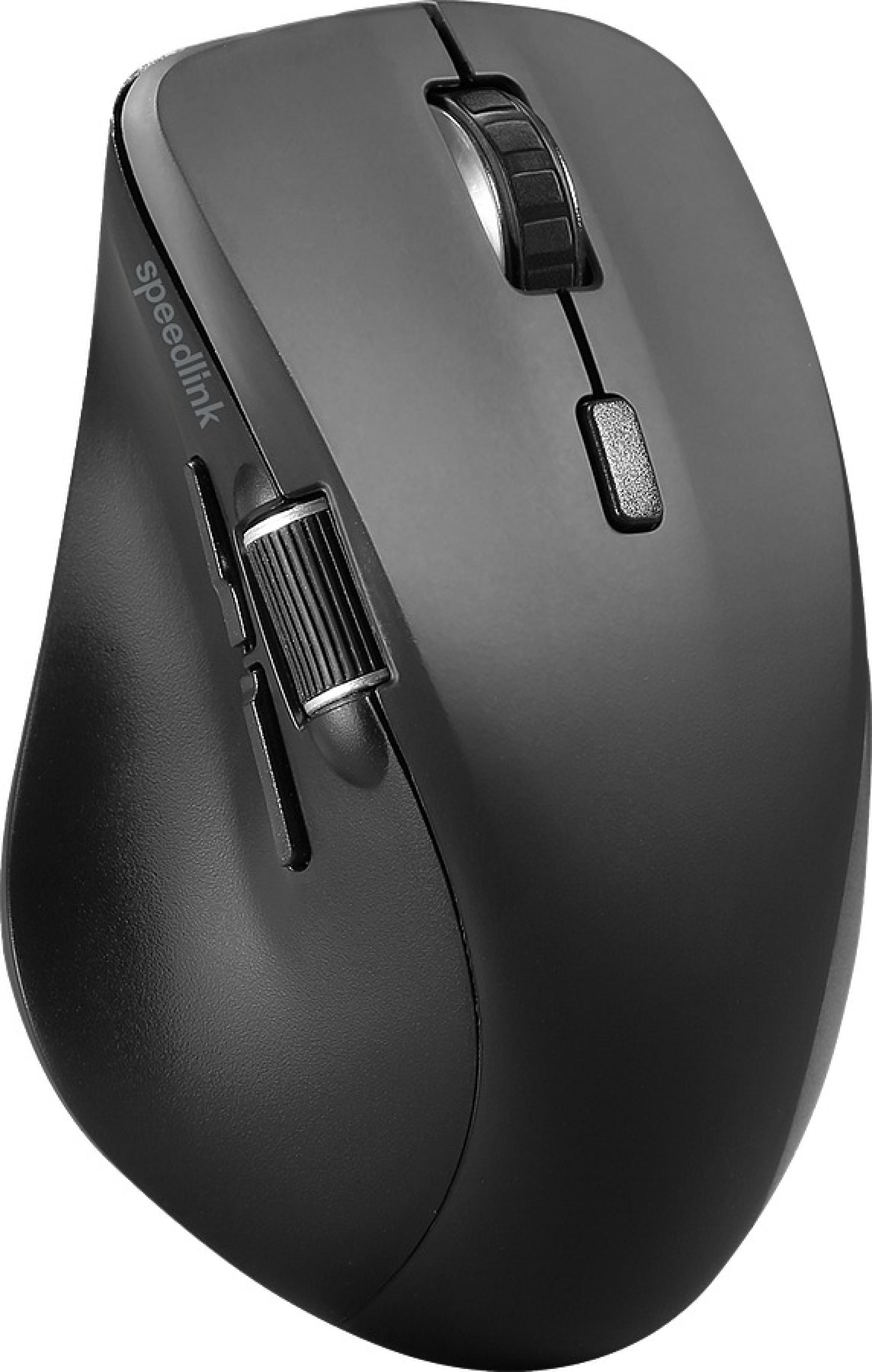 LIBERA Wiederaufladbare Maus, kabellos, Bluetooth, leise, gummiert-schwarz