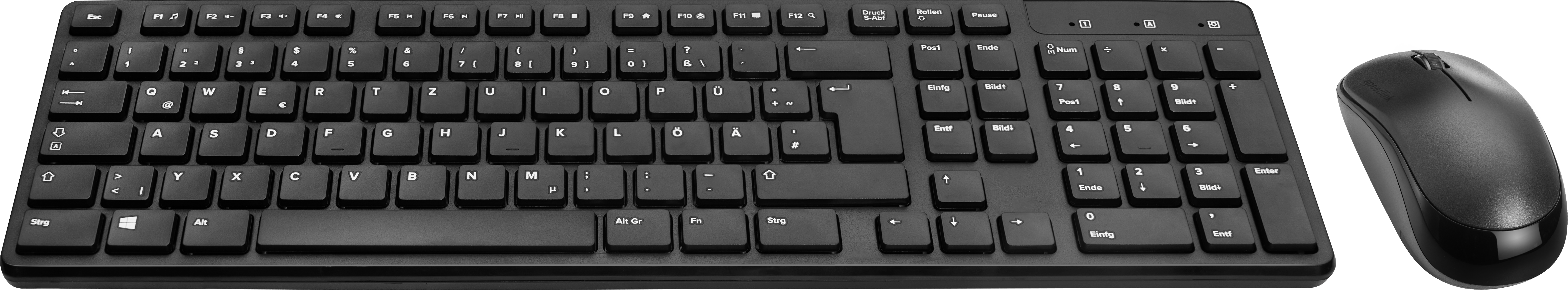 SIGNIUM Deskset - kabellos, schwarz - DE-Layout