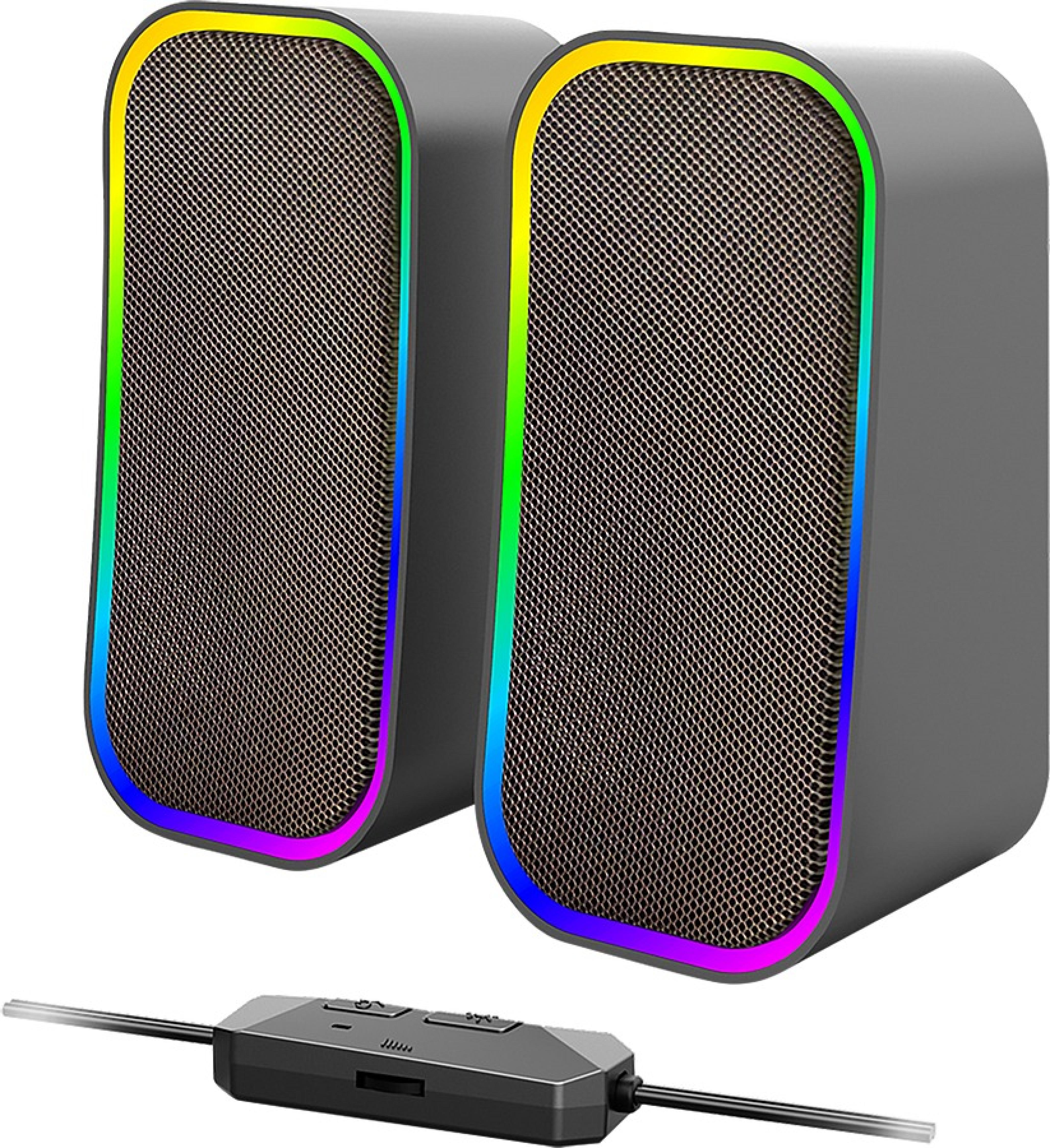 TOKEN RGB Gaming Stereo Lautsprecher, schwarz
