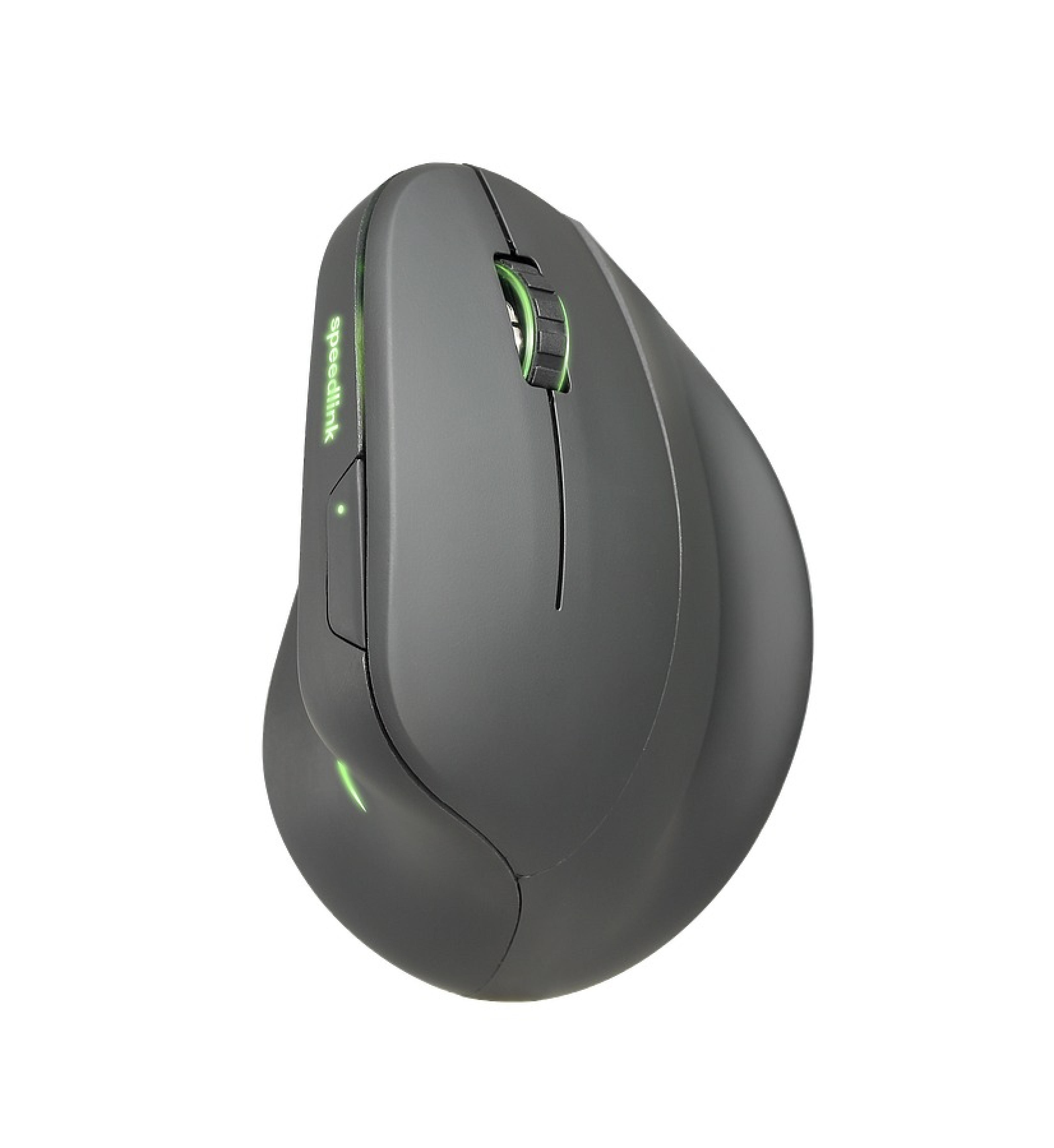 PIAVO PRO wiederaufladbare vertikale ergonomische RGB-Maus – kabellos, gummiert-schwarz