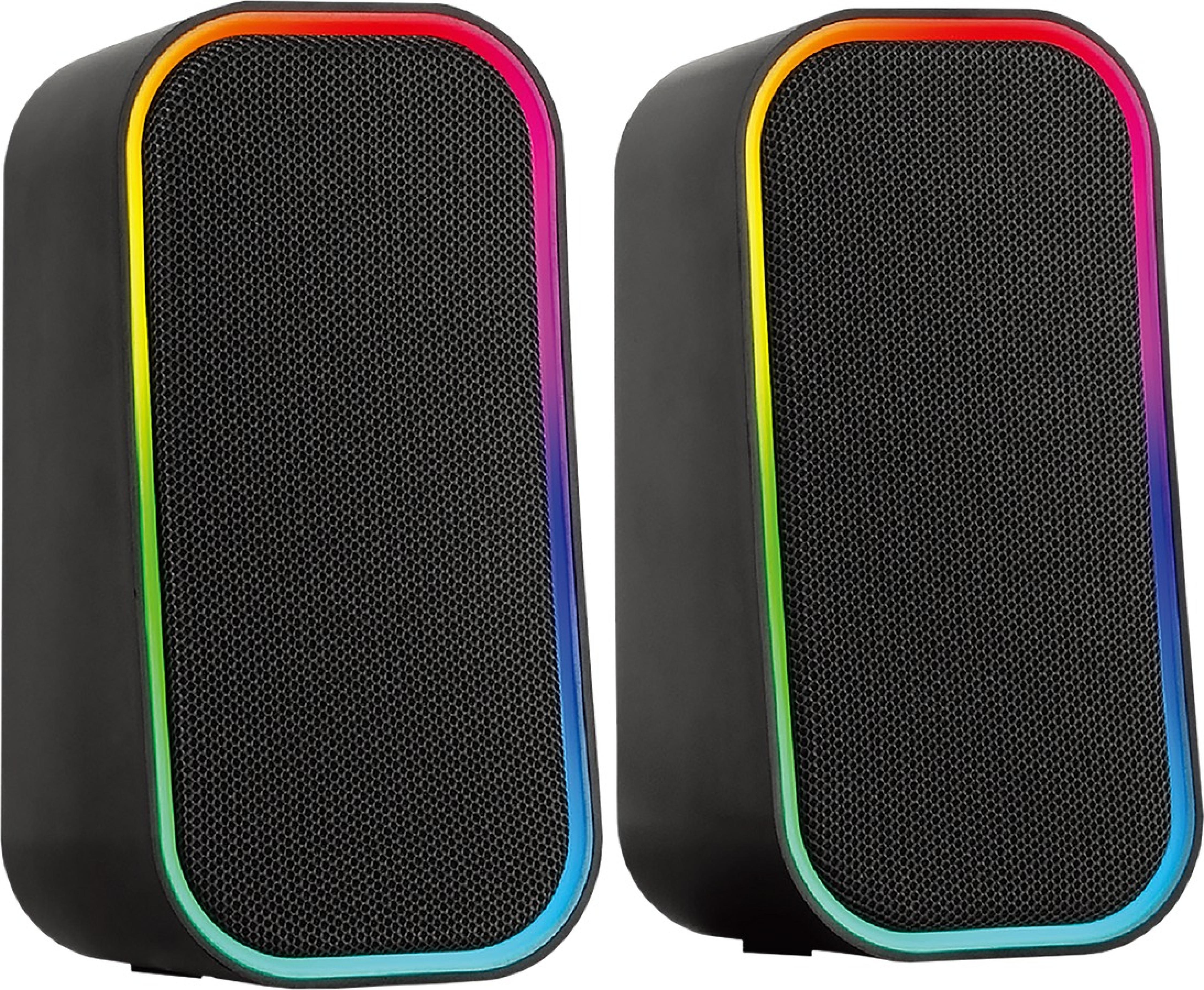 TOKEN RGB Gaming Stereo Lautsprecher, schwarz