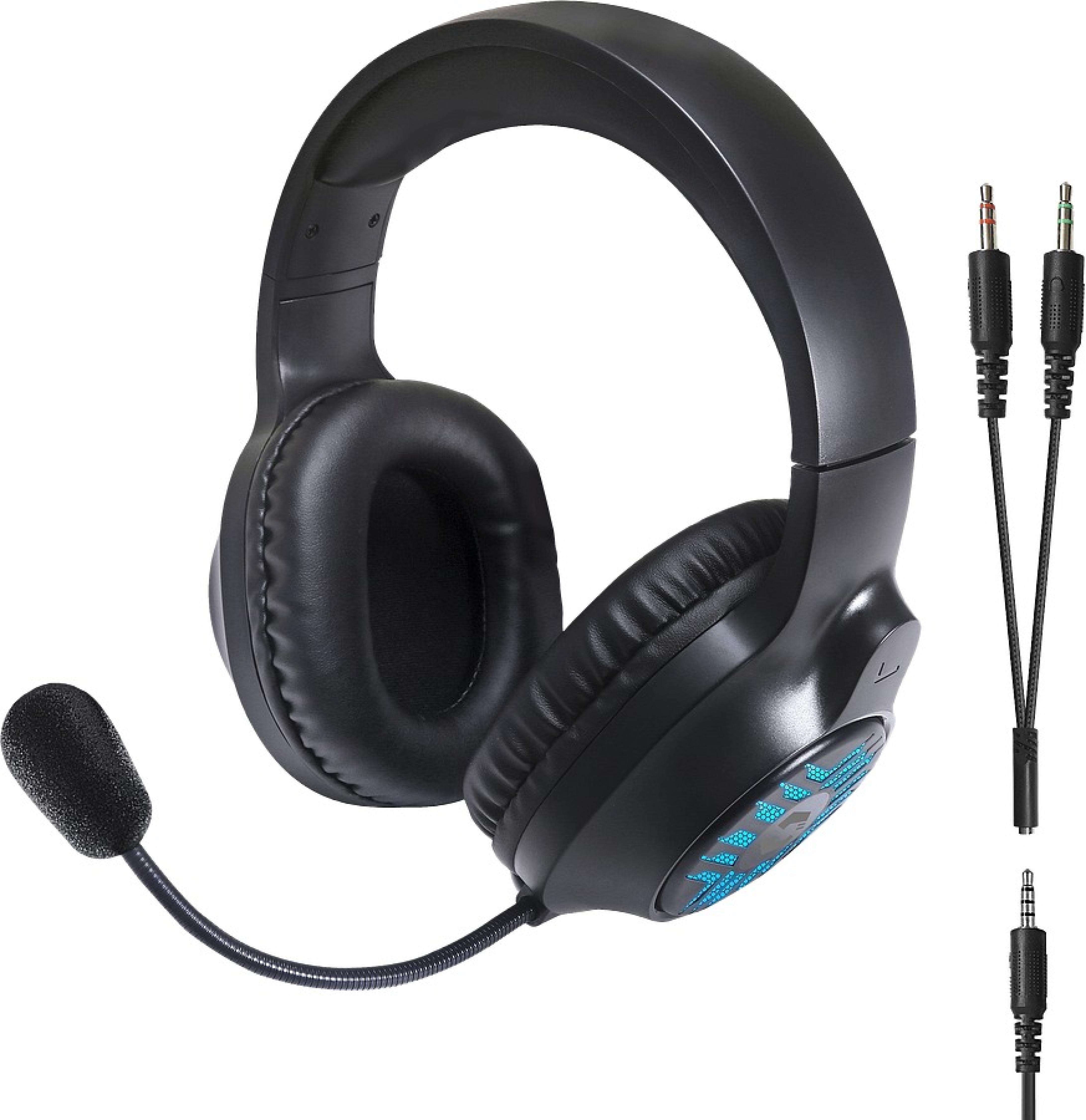 TYRON RGB Stereo Gaming Headset - für PC/PS5/PS4/Xbox Series X/S/Switch 2/Switch/OLED/Lite, schwarz